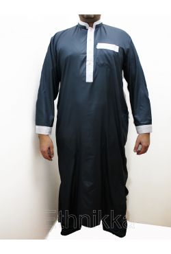 Greatfool Djellaba Homme Musulman - Qamis Homme avec Finitions de qualité  Premium - gandoura Homme Style Caftan marocain ou kamis Homme Musulman - M  : : Mode