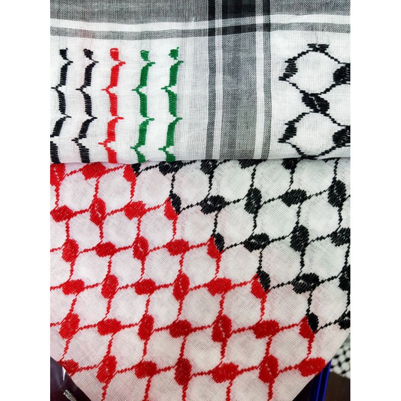 Acheter keffieh rouge et noir foulard palestinien