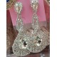 Boucles d'oreilles orientale strass et pierre