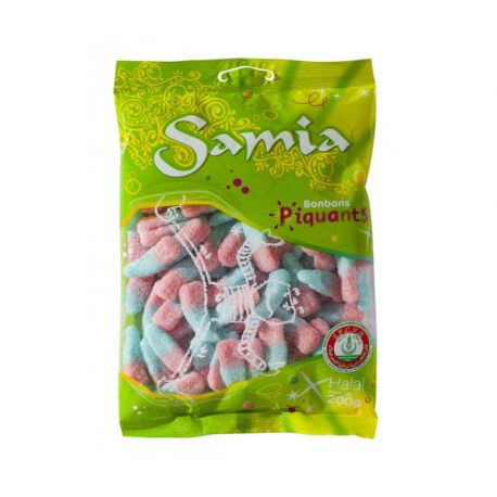 Bouteilles acidulées bonbon halal Samia