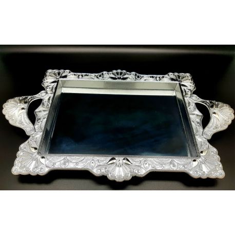 Plateau miroir rectangle