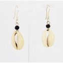 Boucles d'oreilles en cauris bijoux Africain