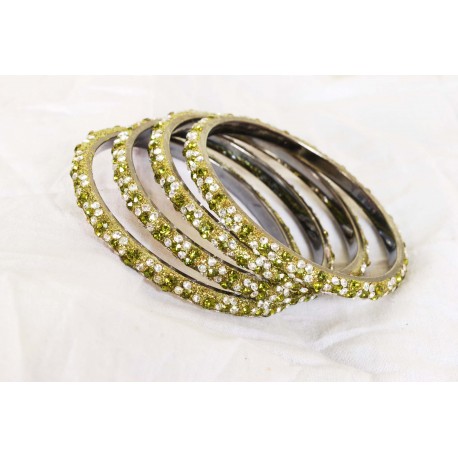 Bijoux bracelets cristal pierres vertes swarovski