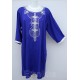 Tunique orientale longue bleue