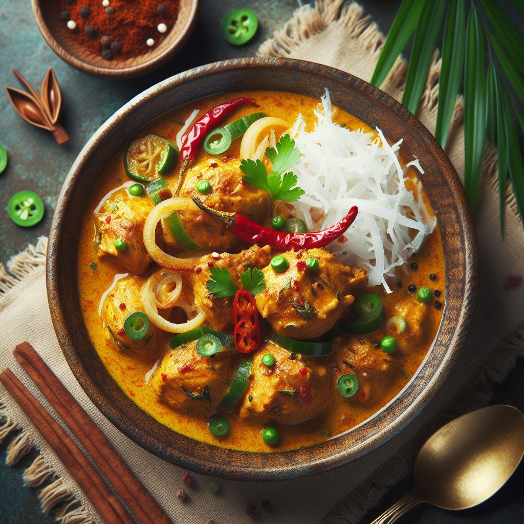 poulet curry coco