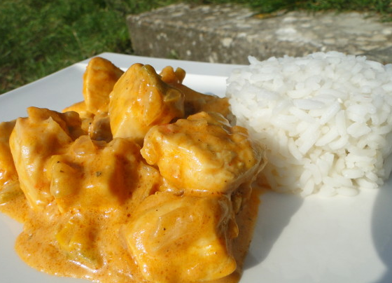 Recette du Poulet au curry et au coco